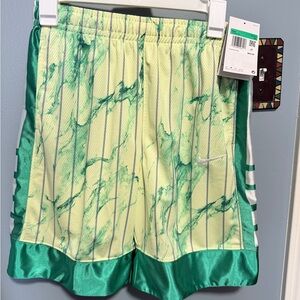 Nike Youth XL Yellow and Green Marble Athletic Shorts